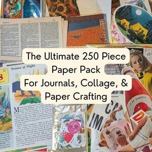 The Ultimate 250-Piece Paper Pack Journals, Collage, Scrapbooks & Paper Crafting